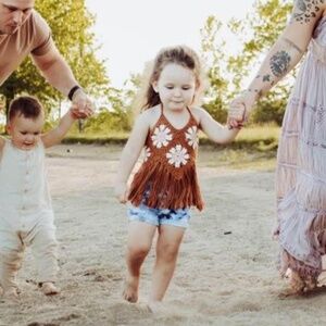 Sunflower And Daisies 100% Cotton Halter Top
